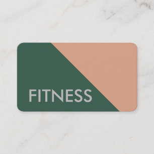 Plain Fitness Modern Minimalist Business Card