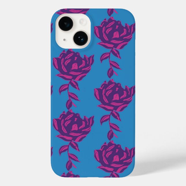 Plain Floral Case-Mate iPhone Case (Back)