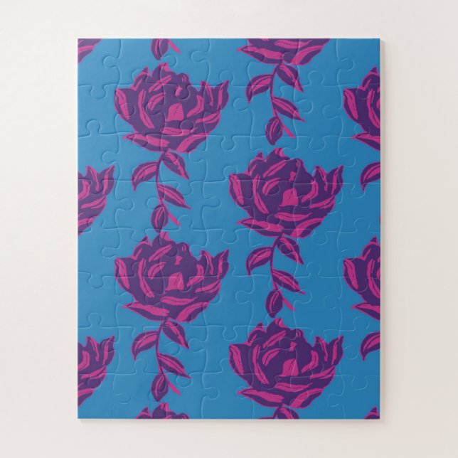 Plain Floral Jigsaw Puzzle (Vertical)