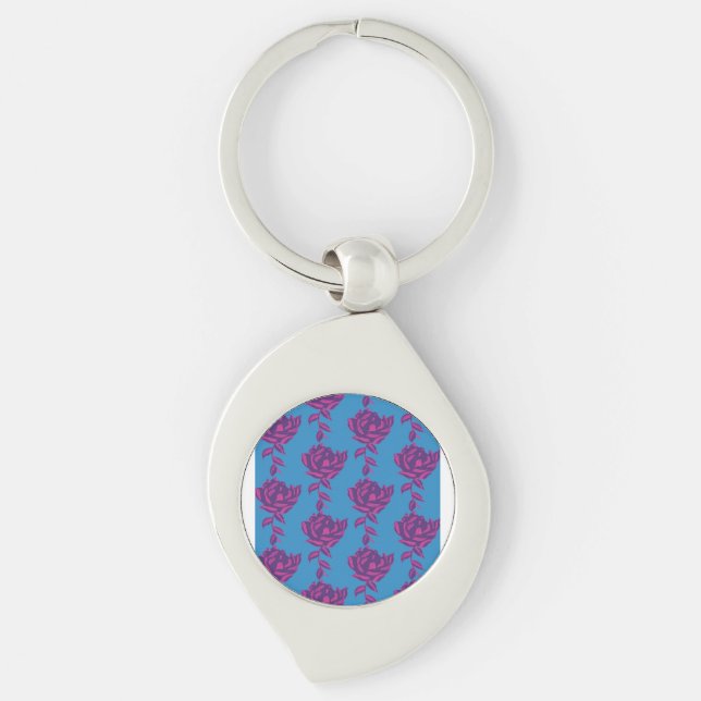 Plain Floral Key Ring (Front)