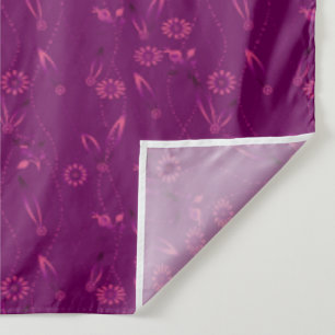 Plain floral pattern retro burgundy tapestry