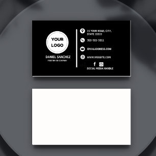 Plain Generic Modern Minimalist Add your Logo  Business Card