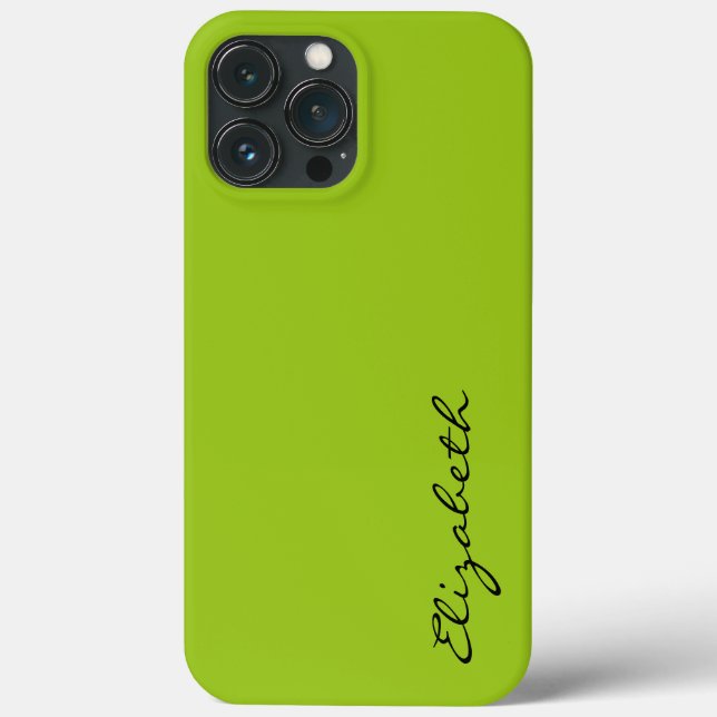 Plain Green Background Case-Mate iPhone Case (Back)