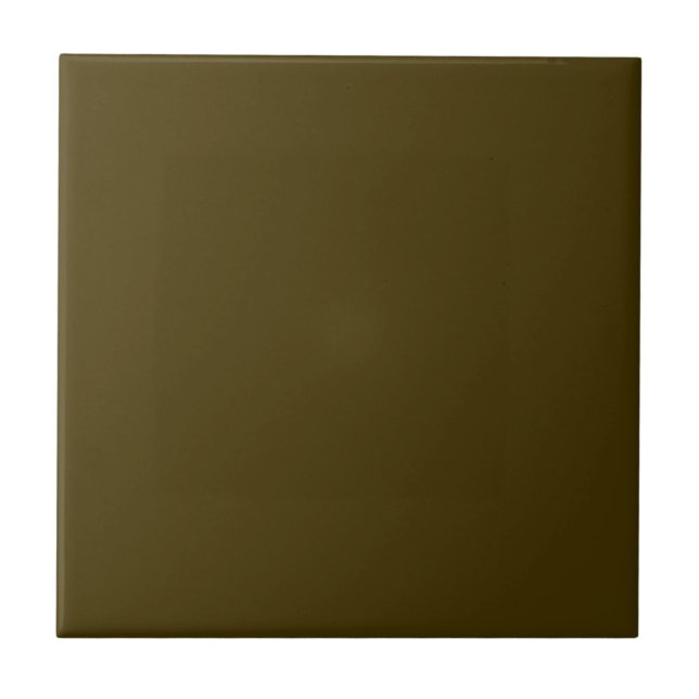 Plain Green Brown Solid Colour Tile (Front)