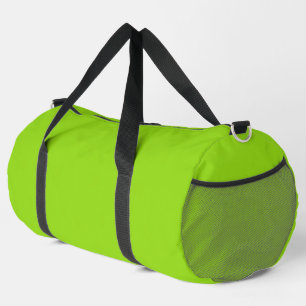 Plain green duffle bag