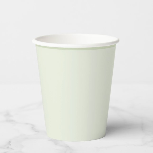 Plain green paper cups (Front)