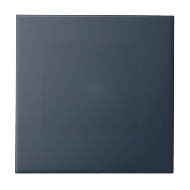 Plain Grey Blue Solid Colour Tile (Front)