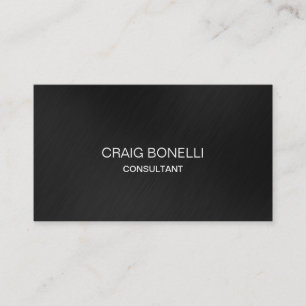 Plain Grey Chic Professional Business Card