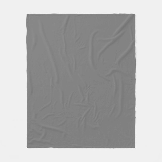 PLAIN GREY COMFORTABLE FLEECE BLANKET (Front)