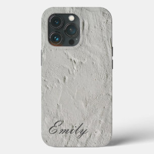 Plain Grey Trendy Modern Minimalist ADD NAME iPhone 13 Pro Case