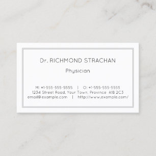 Plain, Health Care Specialist Business Card