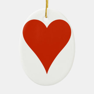 Plain Heart Ceramic Tree Decoration