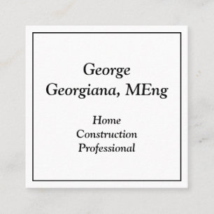Plain Home Construction Professional Profile Card