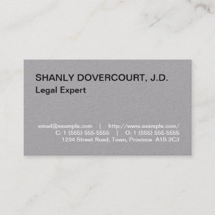 Plain, Humble Law Professional Business Card