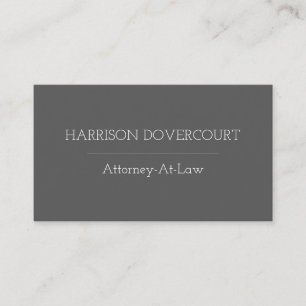 Plain, Humble Law Professional Business Card
