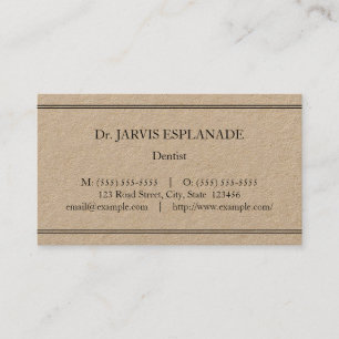 Plain, Humble, Medical Specialist Business Card