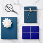 Plain Imperial Prussian Navy Blue Shades 3 Tones Wrapping Paper Sheet<br><div class="desc">Dive into the essence of sophistication with our Plain Imperial Prussian Navy Blue Shades Wrapping Paper. This trio of Dark Imperial Blue, Prussian Blue, and Navy Blue hues creates a harmonious blend that speaks volumes. Elevate your gift presentations, making each moment memorable. Unveil the art of giving with a touch...</div>