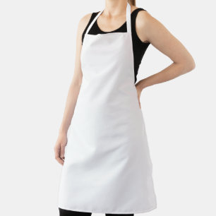 Plain Jane Solid White Apron