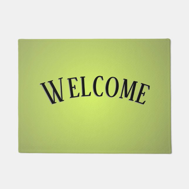Plain Lemon Lime Doormat (Front)