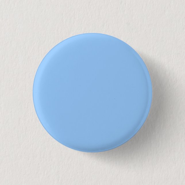 Plain Light Blue Background. 3 Cm Round Badge (Front)