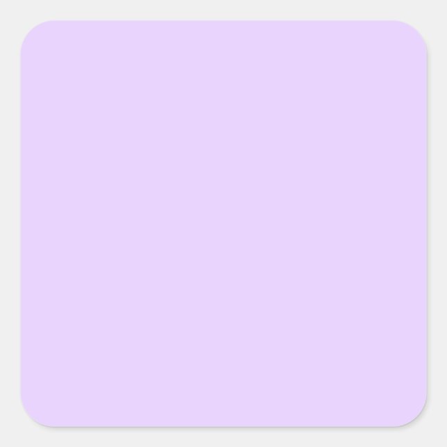 Plain Lilac Background Square Sticker (Front)