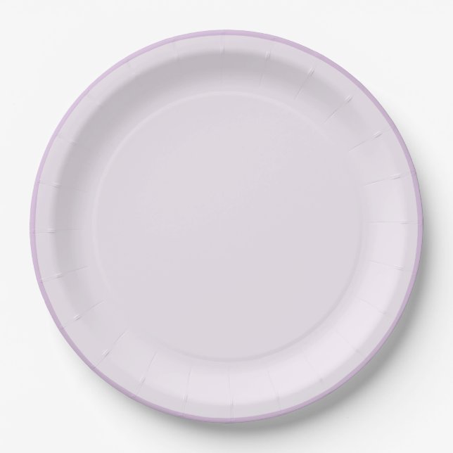Plain lilac dinner plates (Front)