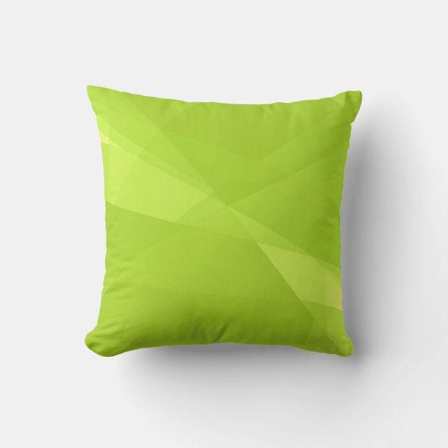 Plain Lime Green Background Cushion (Front)