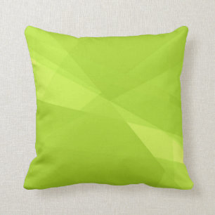 Plain Lime Green Background Cushion