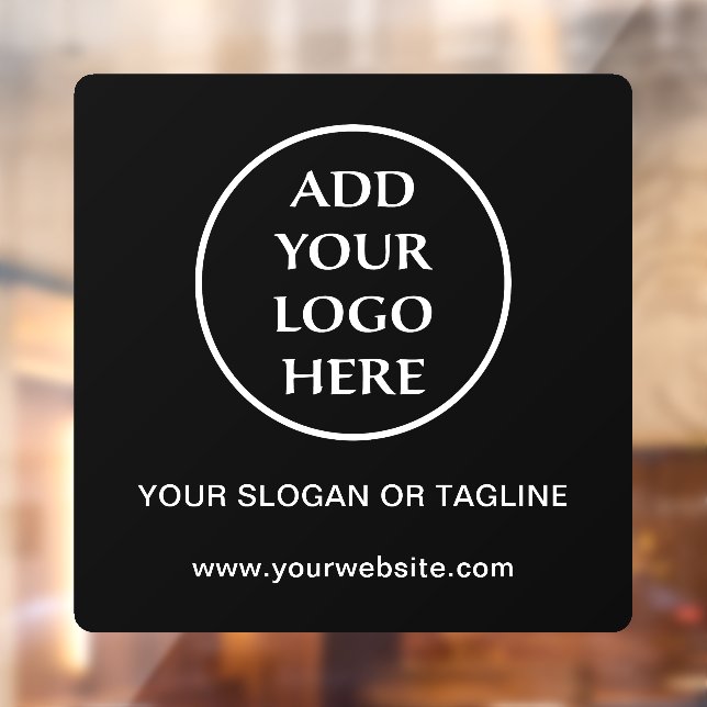 Plain Logo Business Company Corporate Professional Window Cling (Sheet 2)