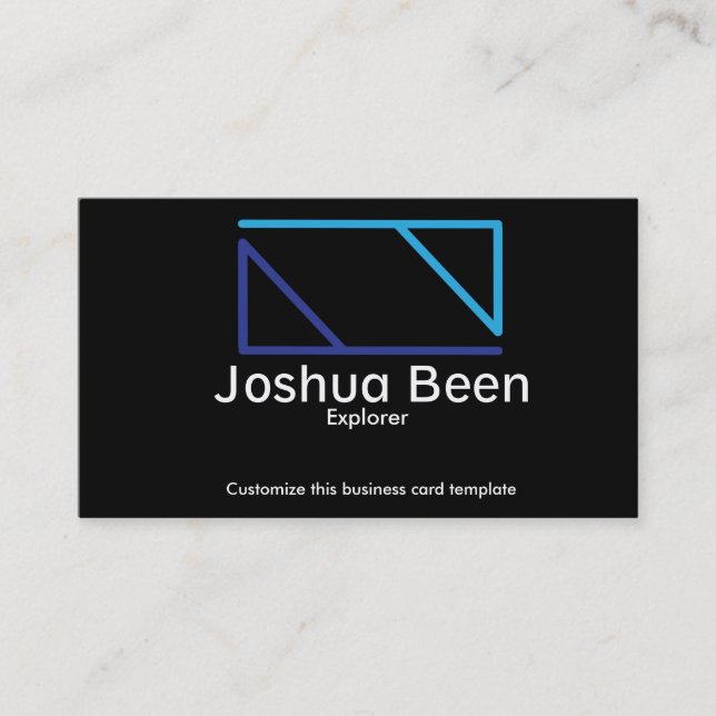 Plain Logo Template Business Card (Front)