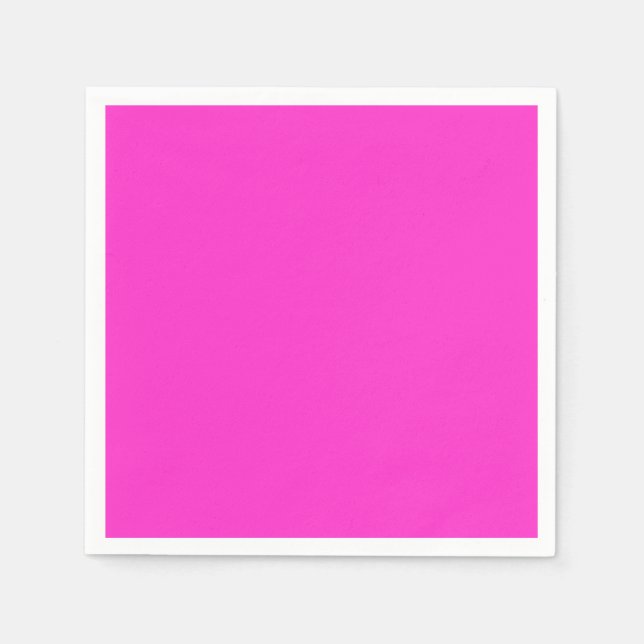 Plain Magenta paper napkins (Front)
