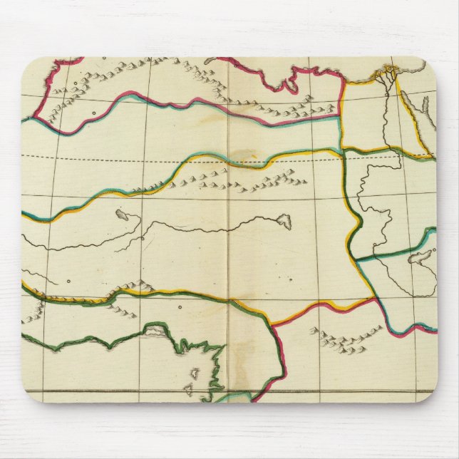 Plain map Africa Mouse Mat (Front)