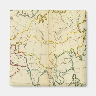 Plain map Asia Magnet
