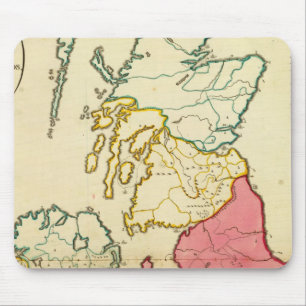 Plain map British Islands Mouse Mat
