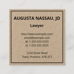 Plain, Minimal Business Card