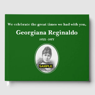 Plain & Minimal Memorial Guest Book