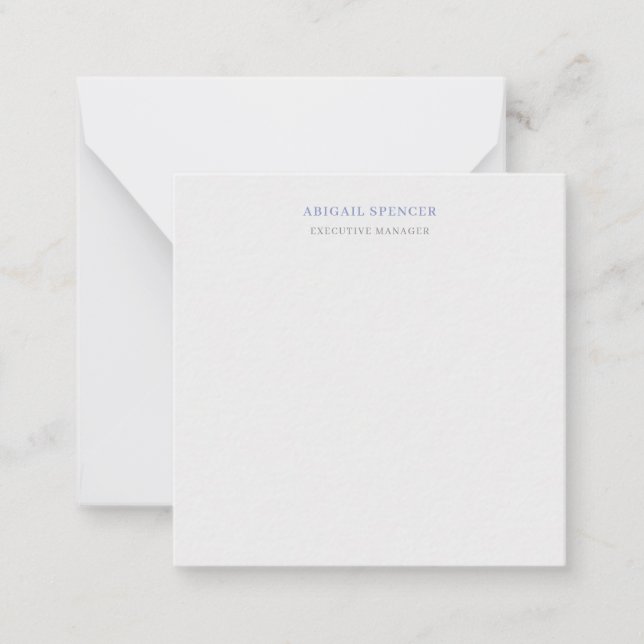Plain Minimal Professional  Card (Front)