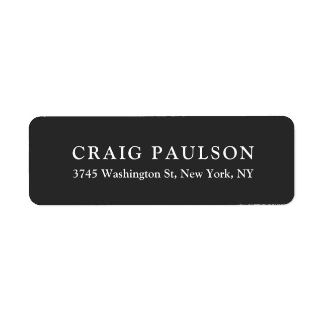 Plain Minimalist Elegant Classical Dark Grey (Front)