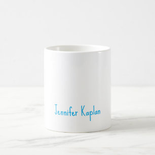 Plain Minimalist Professional Casual Handwriting Coffee Mug