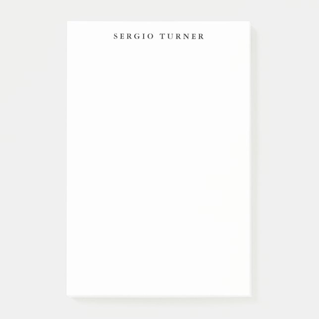 Plain Minimalist Professional Modern Simple Post-it Notes (Front)