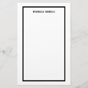 Plain Minimalist Professional Stationery