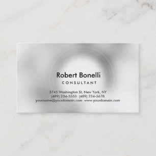 Plain Modern Consultant Business Card