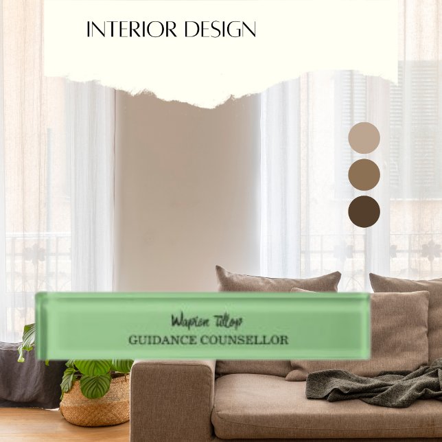 Plain Modern Guidance Counsellor  Nameplate (Creator Uploaded)