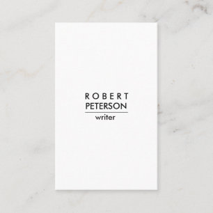 Plain Modern Minimal Social Media icon vertical Business Card