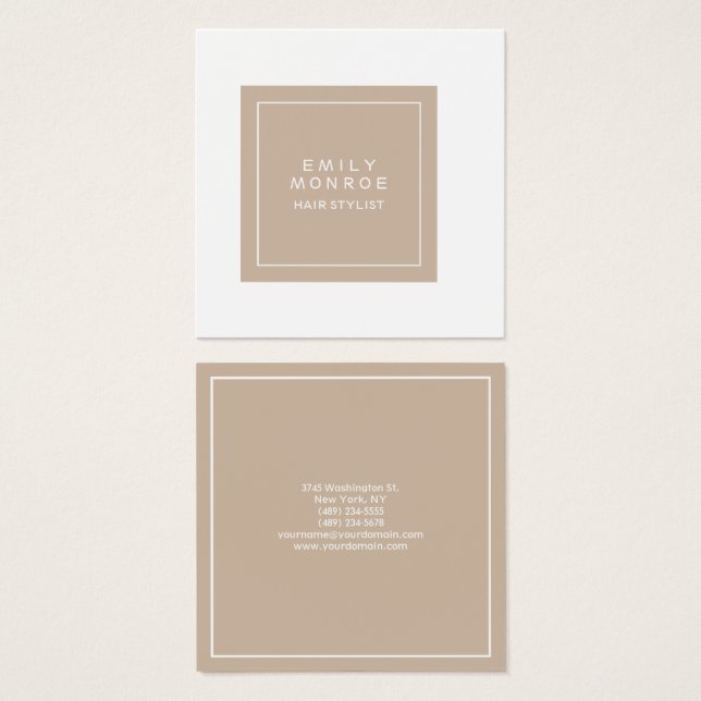 Plain Modern Minimalist (Front & Back)