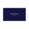 Plain Navy Blue & White Modern Business Card