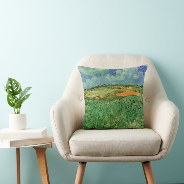 Plain Near Auvers by Vincent van Gogh Cushion (Chair)