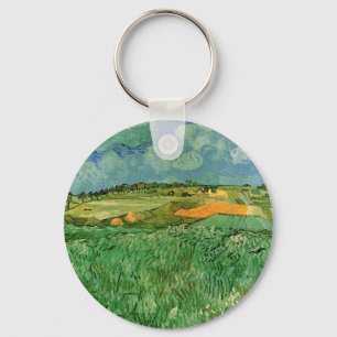 Plain Near Auvers by Vincent van Gogh Key Ring