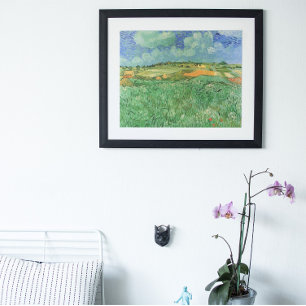 Plain Near Auvers by Vincent van Gogh Poster