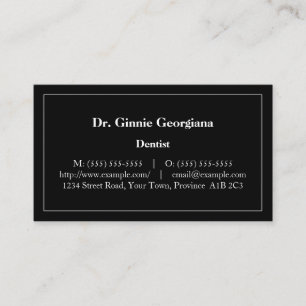 Plain, Neutral & Dapper Business Card
